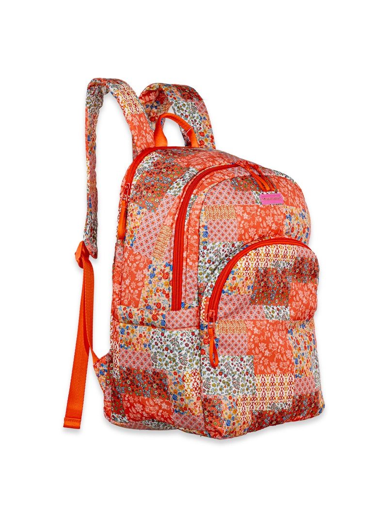 Simply Southern Orange Quilt Flower Backpack