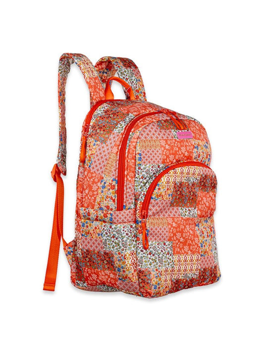 Simply Southern Orange Quilt Flower Backpack