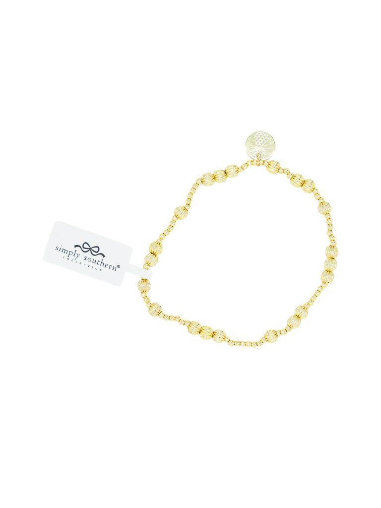 Simply Southern Big and Little Gold beaded Bracelet