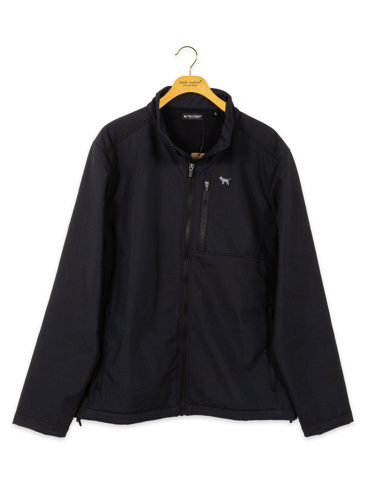 Simply Southern Mens Flex Shell Black Jacket