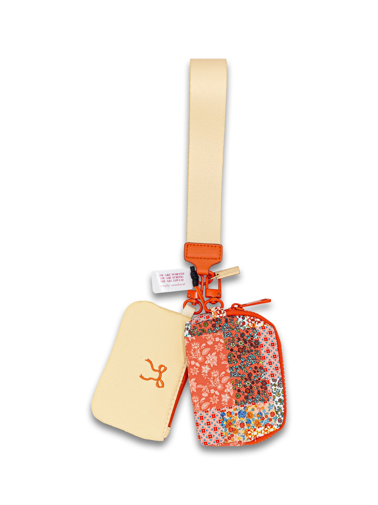 Simply Southern Quilted Flower ID Coin Wristlet