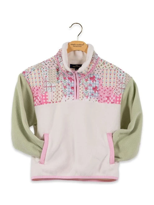 Simply Southern Youth Quilted Ribbon Pullover