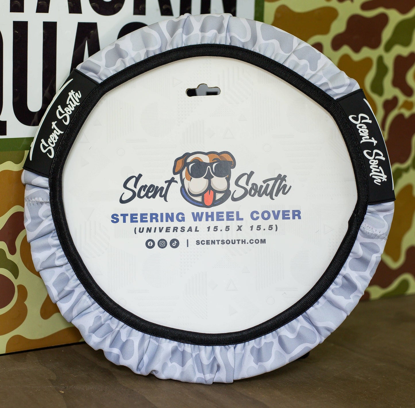 Ice Camo - Steering wheel cover