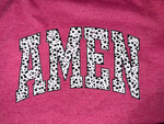 Pink Dotted Amen Short Sleeve Tee