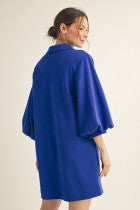 The Alyssa  3/4 puff sleeves dress