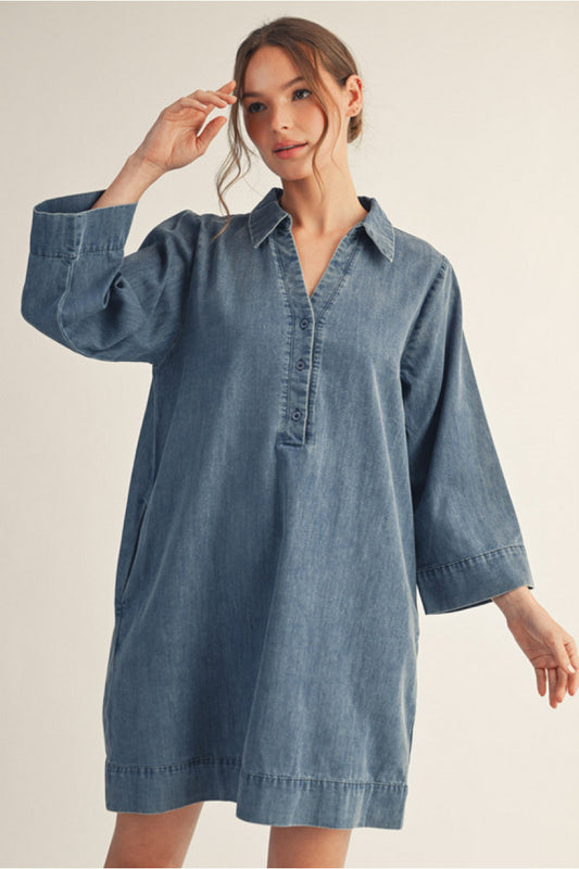The Adeline Denim Dress
