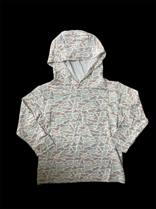 Merpex Whitetail Youth Camo Longsleve Lightweight Hoodie