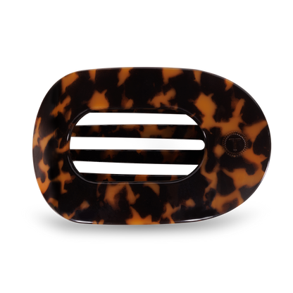 Round Flat Hair Clip | Large | Tortoise