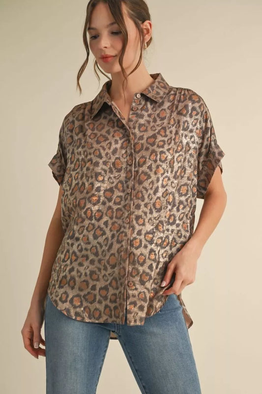 The Liza Leopard Blouse