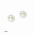 15 mm Cream Pearl Stud Earring