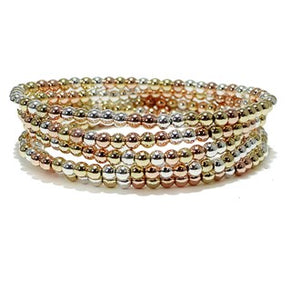 Lightweight Multi Layered Beaded Stretch Bracelet