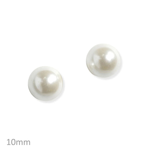 Lacy White Pearl Earrings