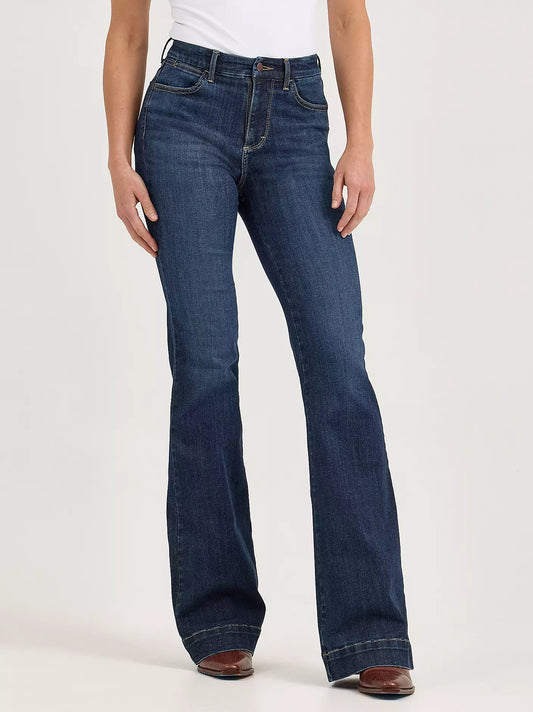 Women's Wrangler Dark Denim Bespoke Trouser Jean