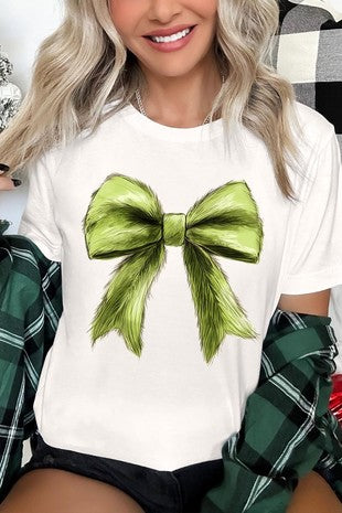 Grinchmas Coquette Bow Graphic Tee