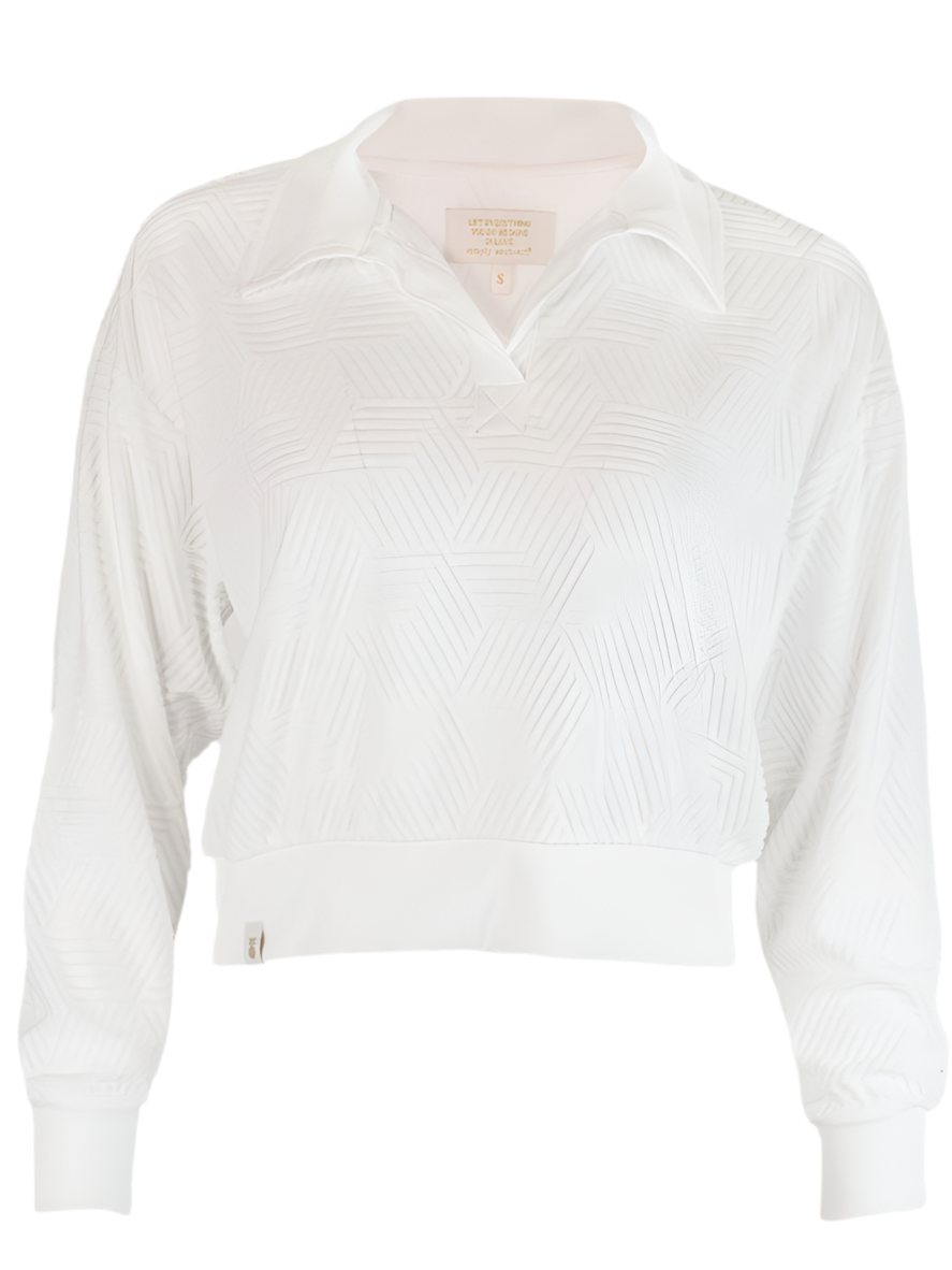 Simply Southern Cropped Ivory Pullover