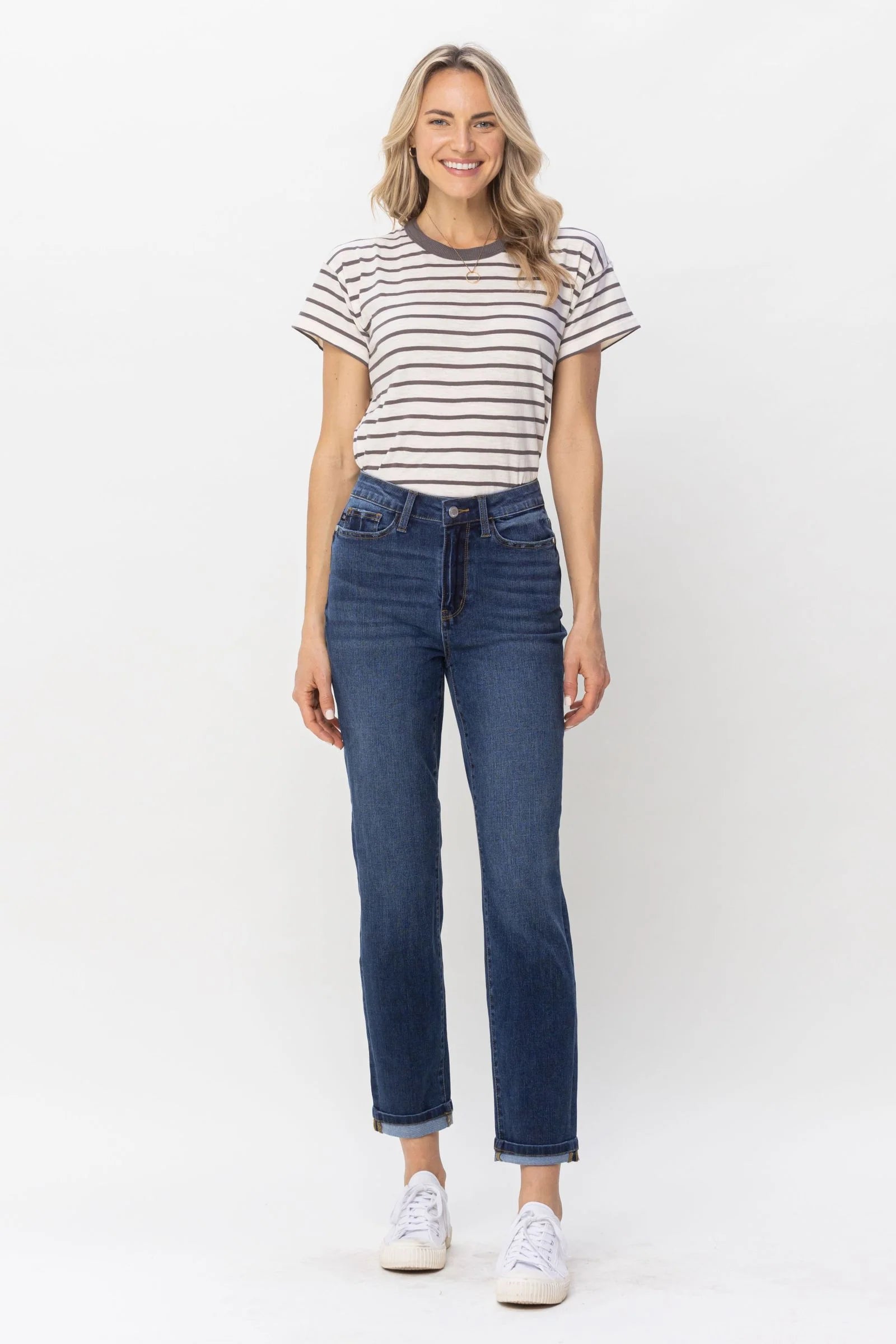 Judy Blue High Waisted Cool Denim BF Jeans