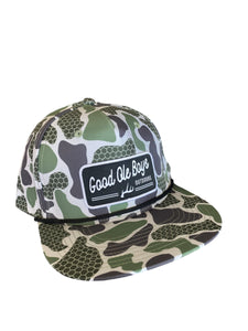 Good Ole Boys Antler Patch Old School Green Camo Hat