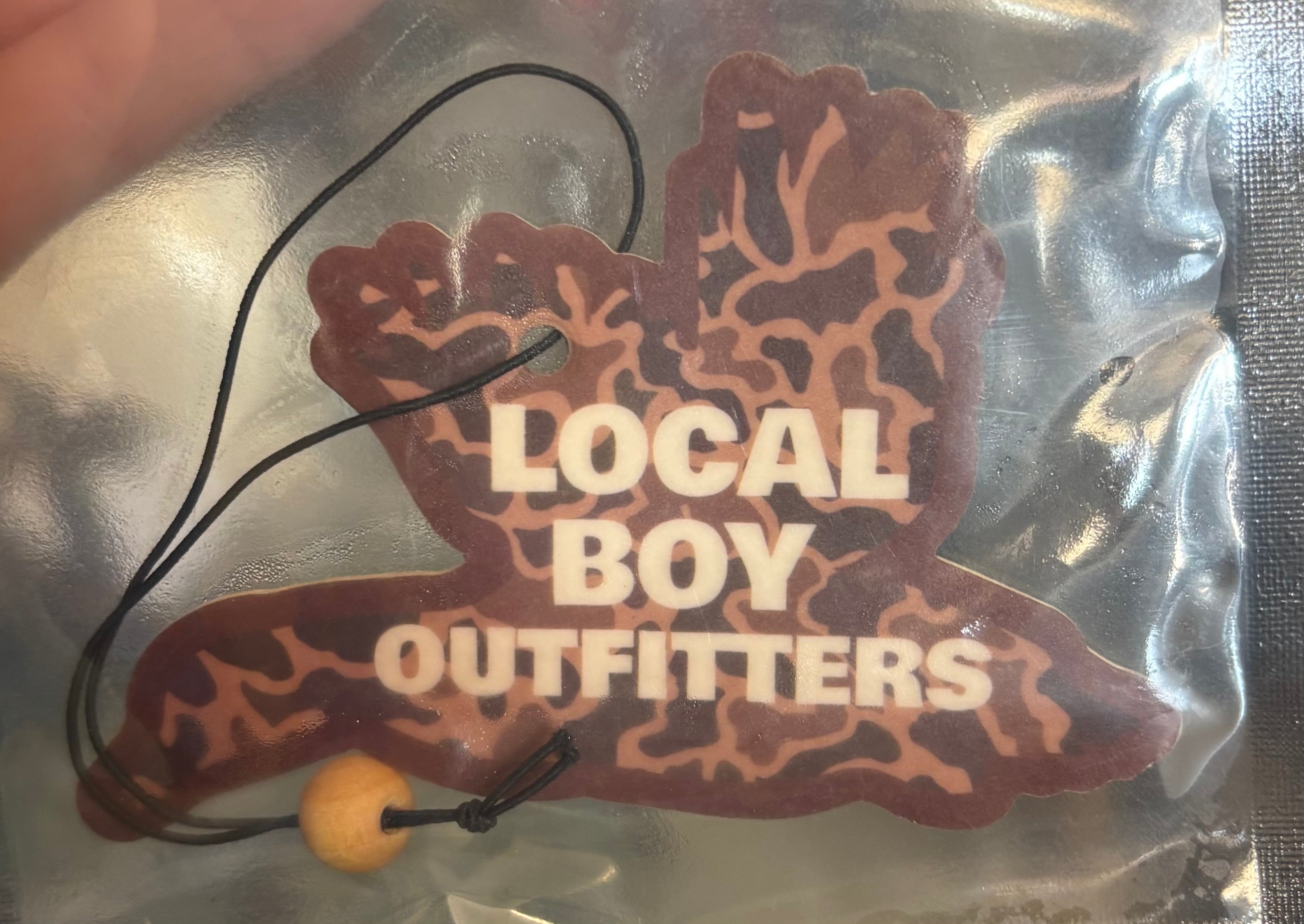 Local Boy Old School Camo Duck Car Freshener (New Car Scent)