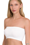 White Seamless Bandeau