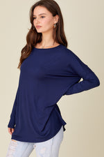 Solid Long Sleeve Piko Top