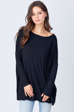 Solid Long Sleeve Piko Top