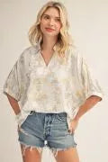 The Peggy Dolman Metallic Top