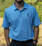 Golf Junkie Ocean Breeze Blue Polo