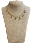 SMALL MULTI CHARM GOLD NECKLACE