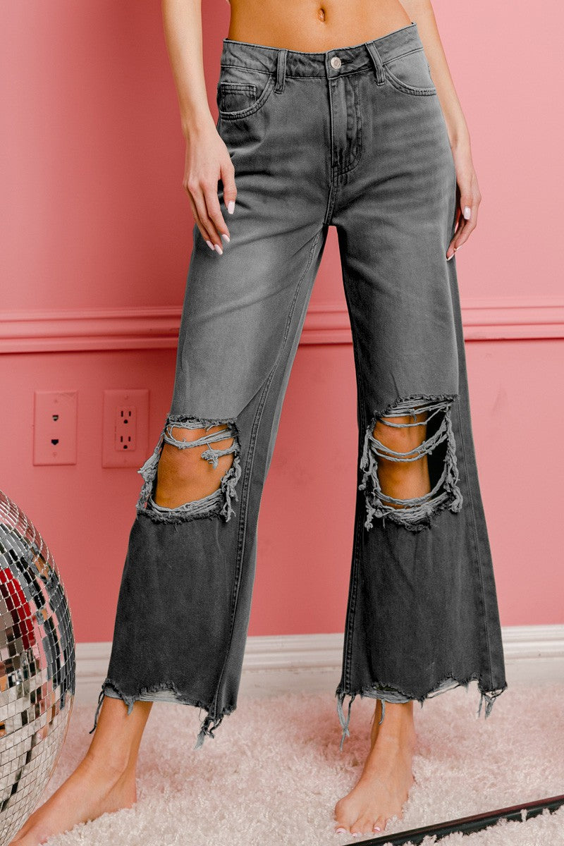 PAIDAXING Pants Size 12 High Waist Fashion Distressed Casual Women's 90'S  Flare High Rise Skinny Jeans Jeans Pants Jean Bell Bottom Pants for Women :  : Fashion