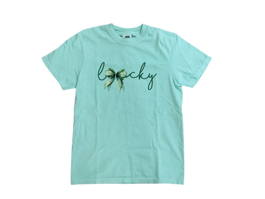 Simply You Lucky Cursive W/ Shamrock Tee
