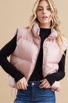 Pearl Pink Puffer Vest
