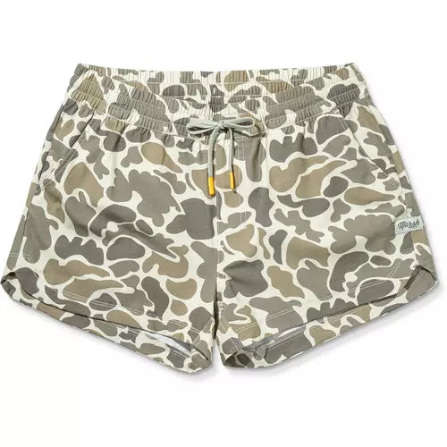 Marsh Wear Womens Khaki Mallard Camo Fulton Volley Shorts