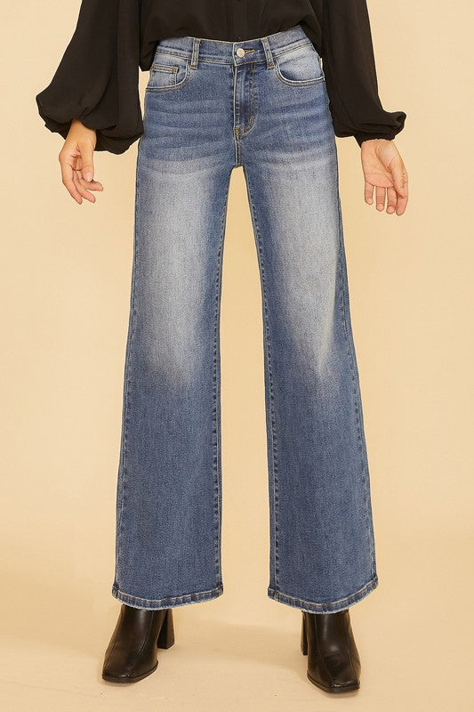 Medium Indigo High Rise Jeans