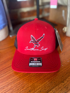 Red USA Freedom Duck Trucker Hat