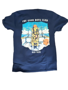 Old row deep sea pocket tee