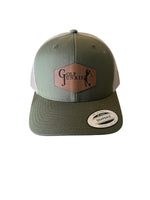 Golf Junkie Leather Logo Golf Hat