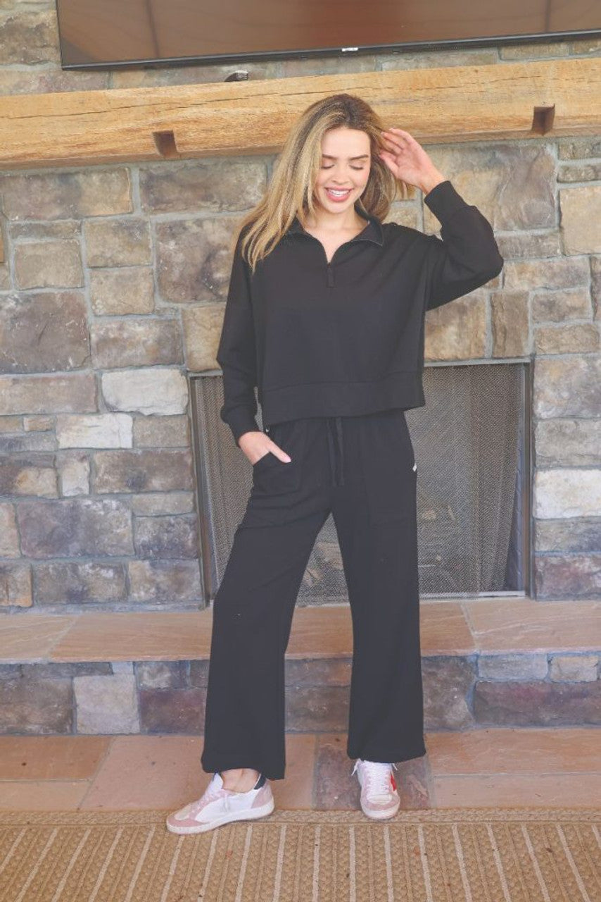 Simply Southern Black Zip Jacket