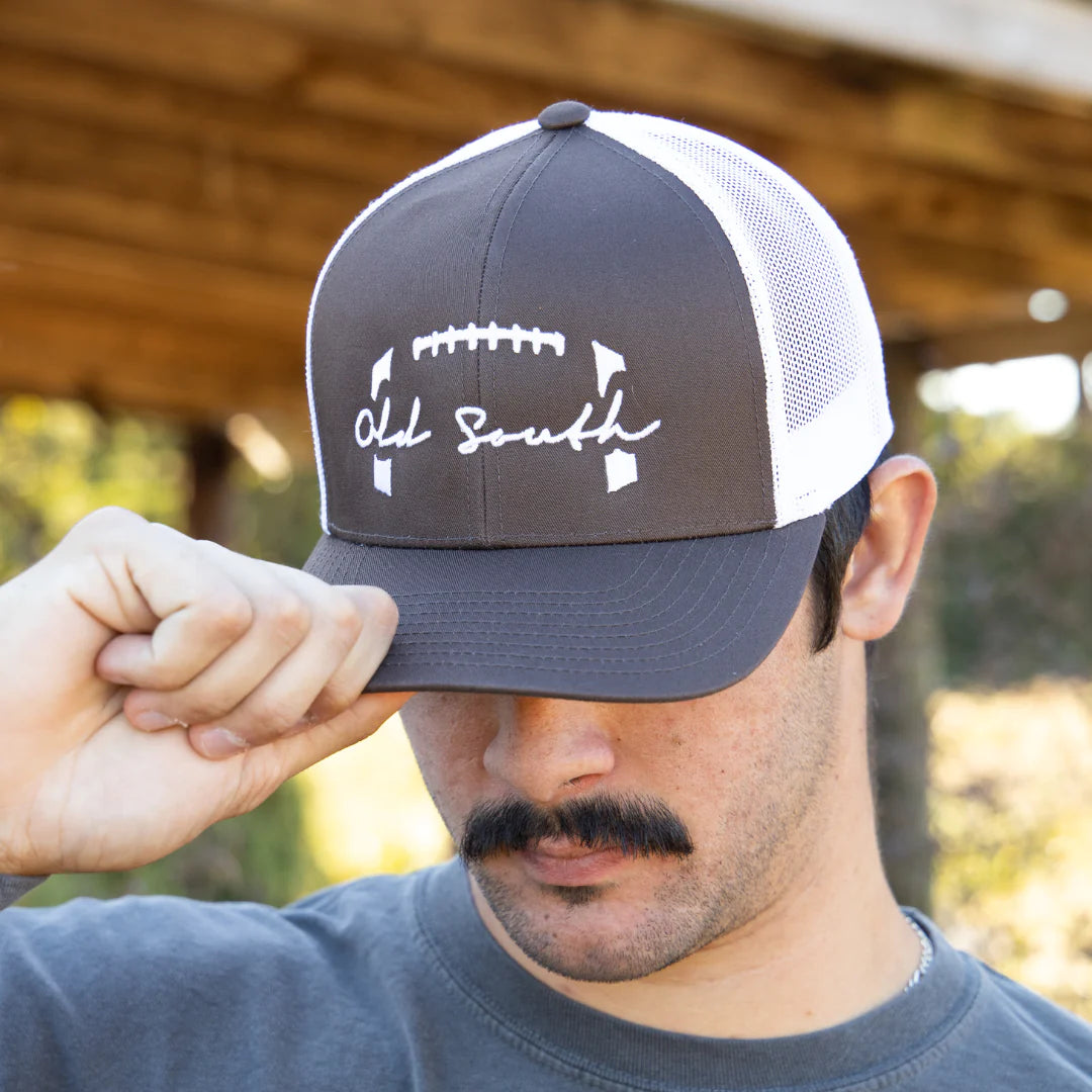 Old South Football Stitched Trucker Hat