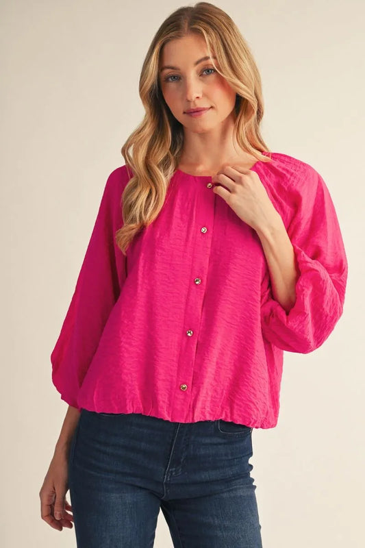 Fuchsia Bloom Blouse