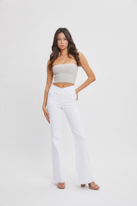 Cello High Rise Flare Crossover Jeans