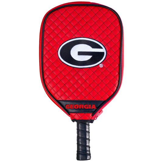 Georgia Bulldogs Quilted Pickleball Paddle Cover (Red)