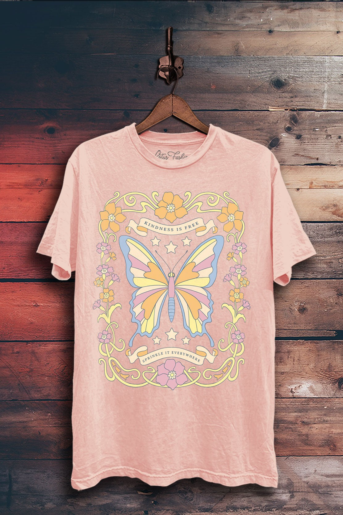 Kindness Is Free Butterfly Graphic Plus Top