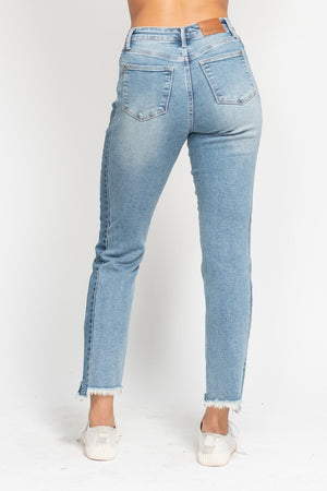 Judy Blue High Waist Vintage Wash Side Panel Jeans