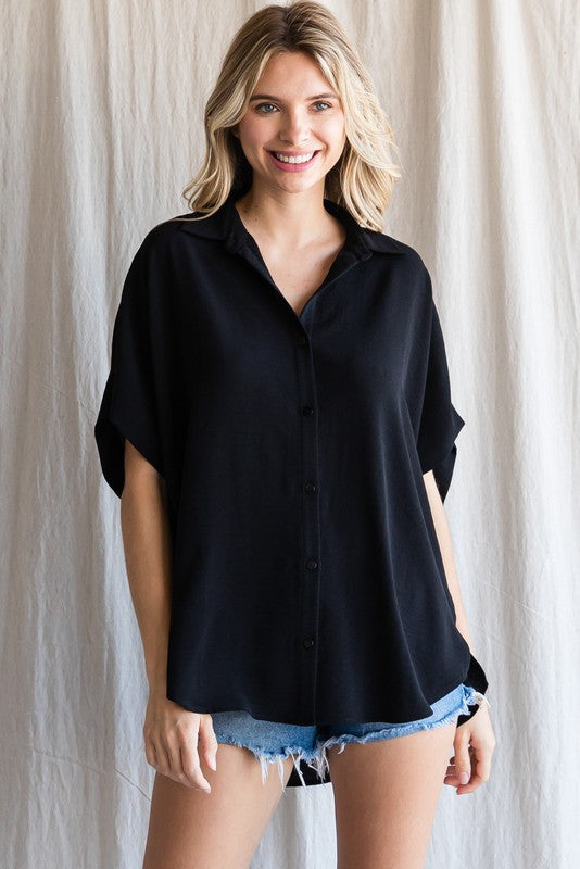 The Stacy Collared Button-up Top