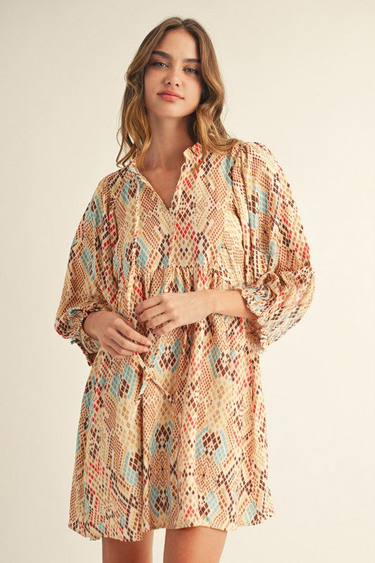 The Ember Print Dress