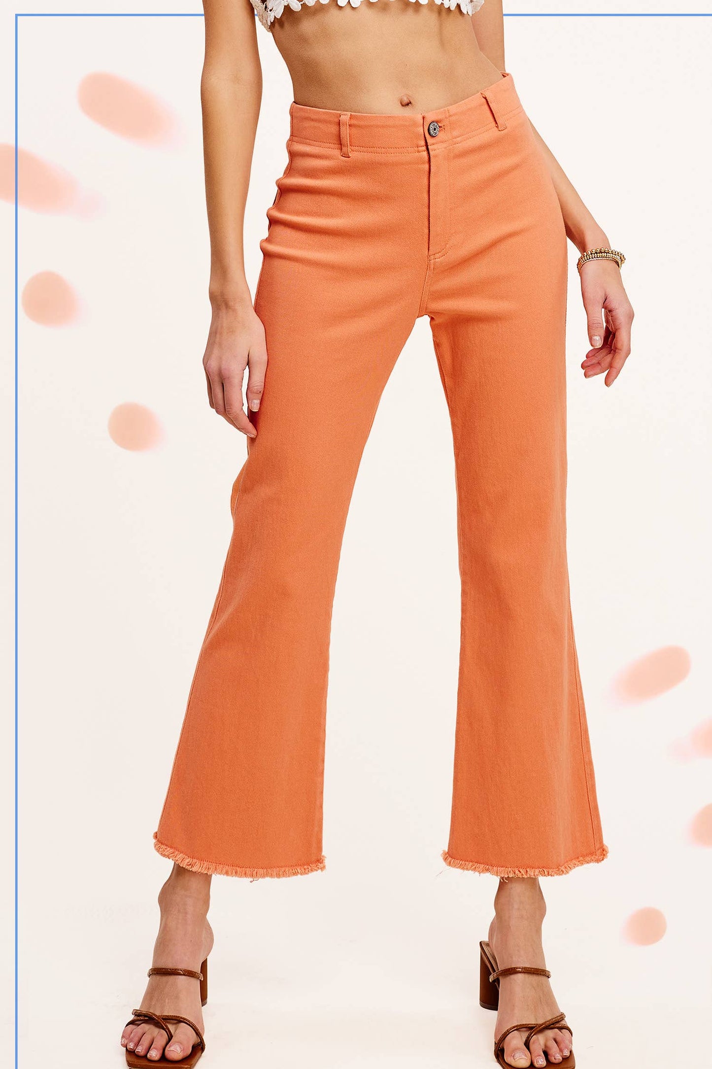 Soft Washed Stretchy High Waisted Flare Pants