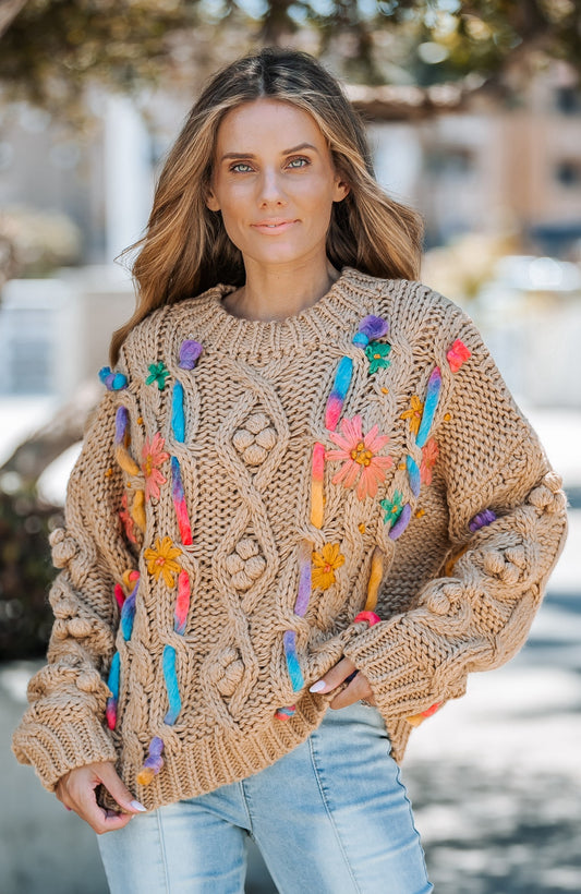 Desert Bloom Pullover Sweater