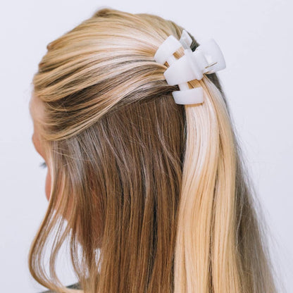 Teleties Classic | Coconut White | Petite | Claw Clip