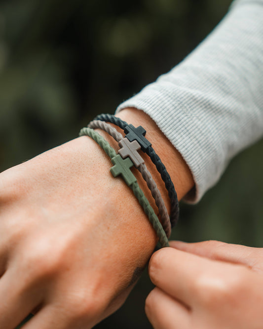 Infinity Cross Bracelets- Forest