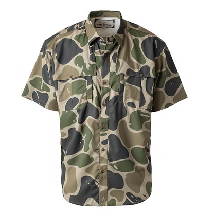 Fieldstone S/S Max Backwoods Camo Button Down